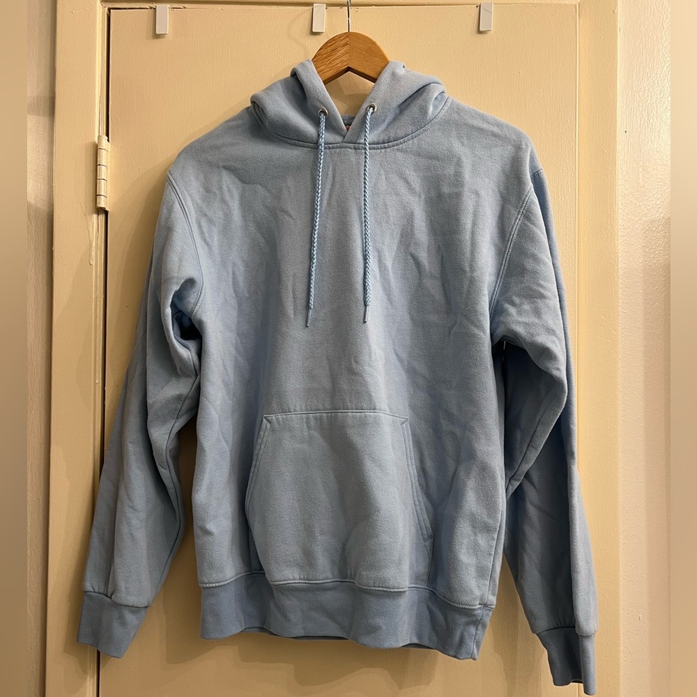 Hanes Powder Blue Small Hoodie Sweatshirt Unisex